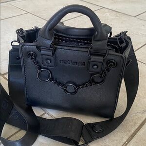Madden Girl Black Faux Leather Mini Purse